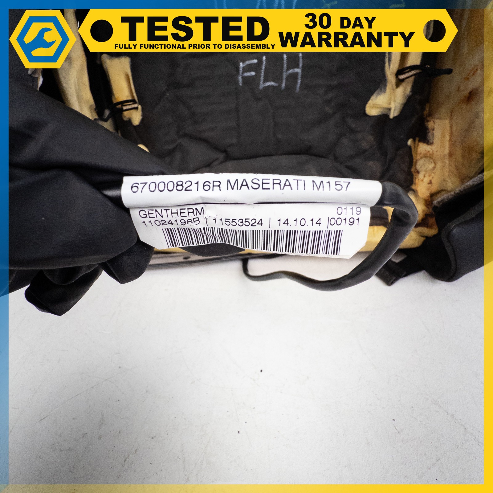 14-16 MASERATI GHIBLI FRONT LEFT DRIVER SIDE TOP UPPER SEAT CUSHION OEM