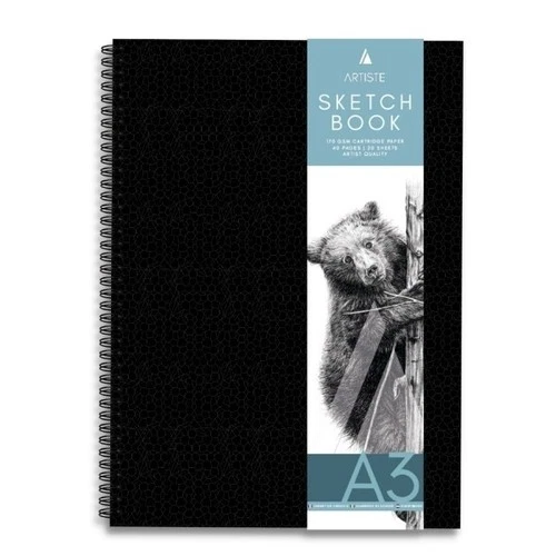 Artist Sketch Book Hardback Pad Spiral Bound 170gsm Cartridge Art Drawing Paper