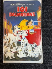101 Dalmatians VHS Disney Video Tape Black Diamond Classics Vintage Clamshell