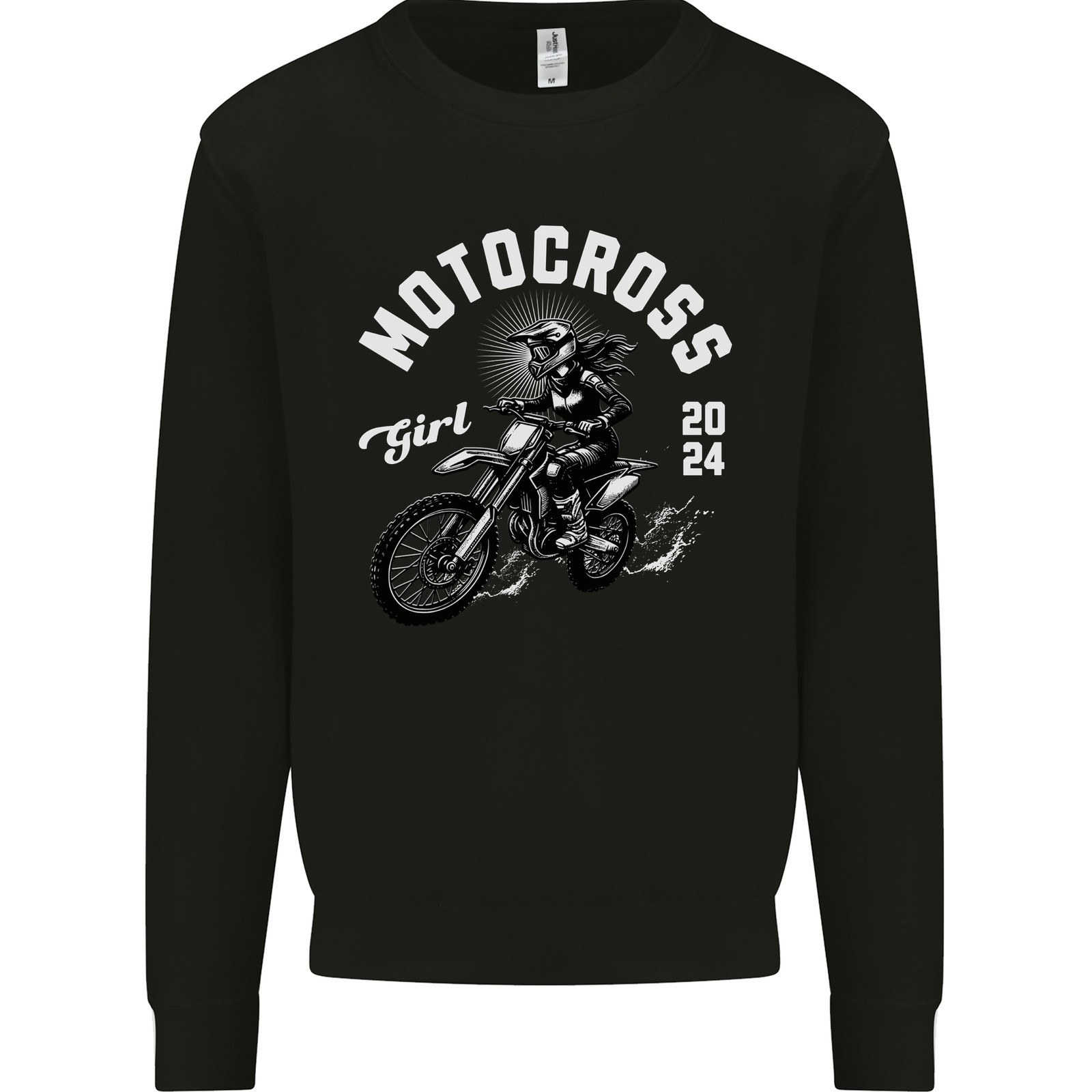Motocross Mädchen Motocross Motox Dirt Bike Weiblich Kinder Sweatshirt Pullover