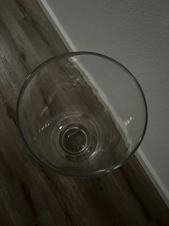 große glas Boden Vase Klar Durchsichtig  Deko  56 Cm Groß Weihnachten Advent - Bild 4 von 4