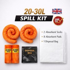 20-30L General Purpose Spill Kit In Clip Sealed Bag 8 pads, 2 socks, 1 bag + tie