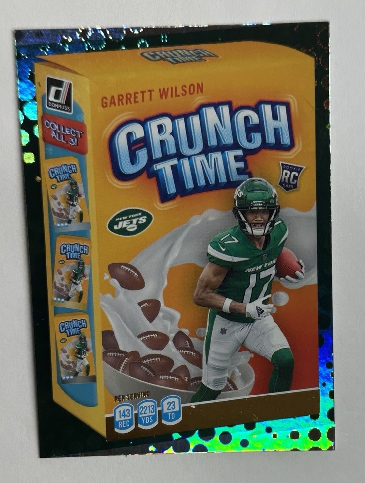 Garrett Wilson Panini Donruss Crunch Time #CT15 Base