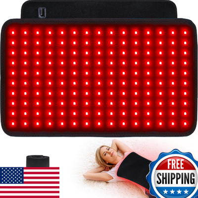 Red Light Therapy Large 19.8''x12'' Infrared Heating Pad Wrap for Body & Back Pain