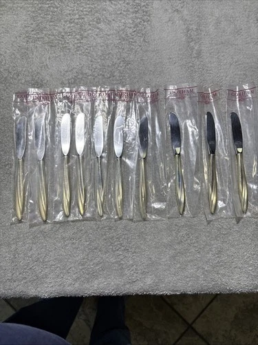 Gorham Sterling Silver Handled Butter Knives “Firelight” Pattern Lot Of 10