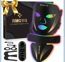 Facial Massager for Face and Neck Red-Light-Therapy Wand, 7 Colors