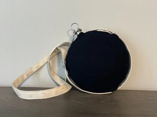 Civil War Reproduction Canteen Stainless Steel Navy Blue Wool Cover