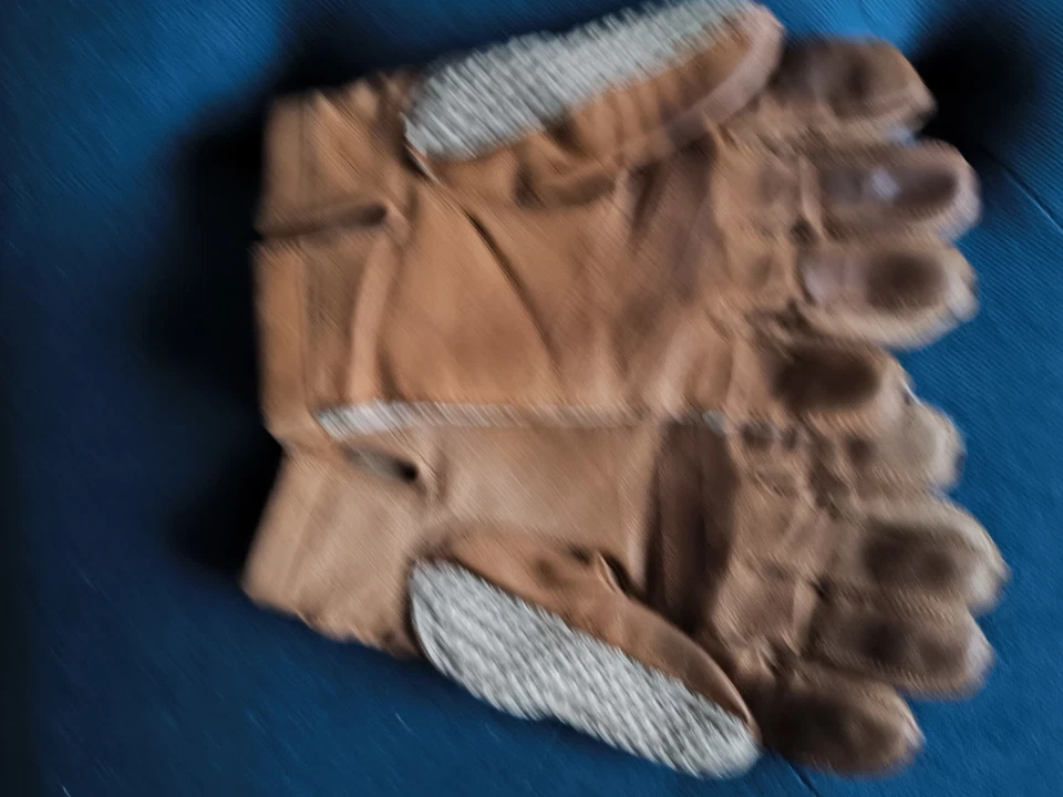 Vintage Leather String Back Driving Gloves. Size M. - Image 3 of 4