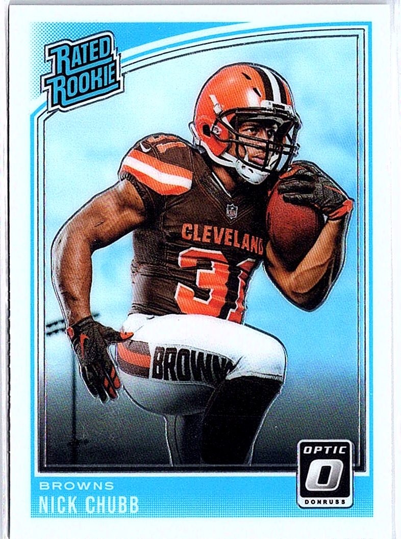 2018 Donruss Optic #158 Nick Chubb