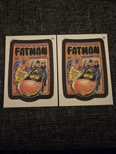 (2) Fatman - 1991 Topps Wacky Packages #34 Coupon Back