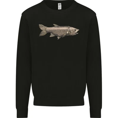 AWDIS Ein Bolan Fisch Angeln Angler Kinder Sweatshirt Pullover