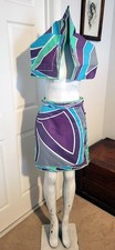 60s Vintage Emilio Pucci mini skirt Mod go go size 10