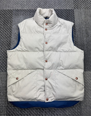 Penfield USA Daunenweste Medium beige blau Futter Bärenlogo Outdoor Utility Weste