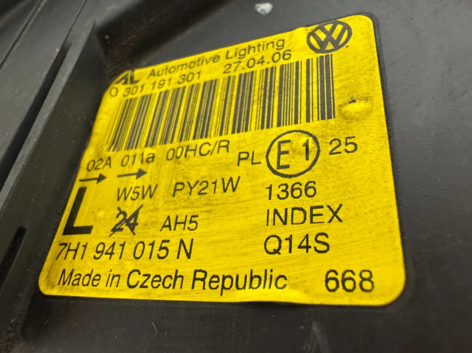 Scheinwerfer VW Transporter T5 04/2003-10/09 Links 7H1941015N - Bild 4 von 4