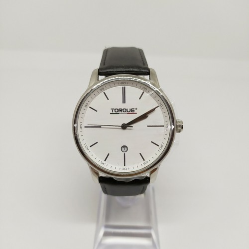 OROLOGIO TEMPO E DATA DA UOMO CINTURINO IN PELLE TORQUE EST02 | eBay