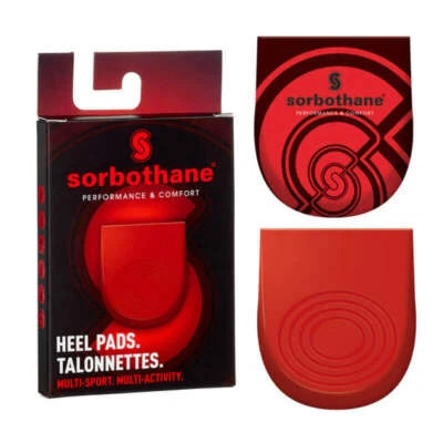 Sorbothane Heel Pads Shoe Insoles Foot Padded Walking Golf Sport Shock Absorbing