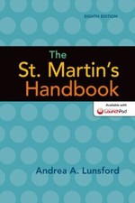 The St. Martins Handbook, Lunsford, Andrea A....