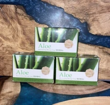 3- Aloe Moisturizing Message bar soap 100g bar korea MKH.