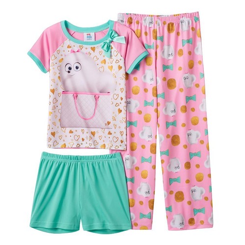 The Secret Life of Pets 3 piezas. Casa rodante Gidget juego de pijamas talla 4 - 6 - 8 - 10 nuevo con etiquetas $36 - Imagen 2 de 2