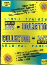 100 9 POCKET PAGES IN NEW UNOPENED BOX PREMIUM COLLECTOR SAFE FREE SHIPPING