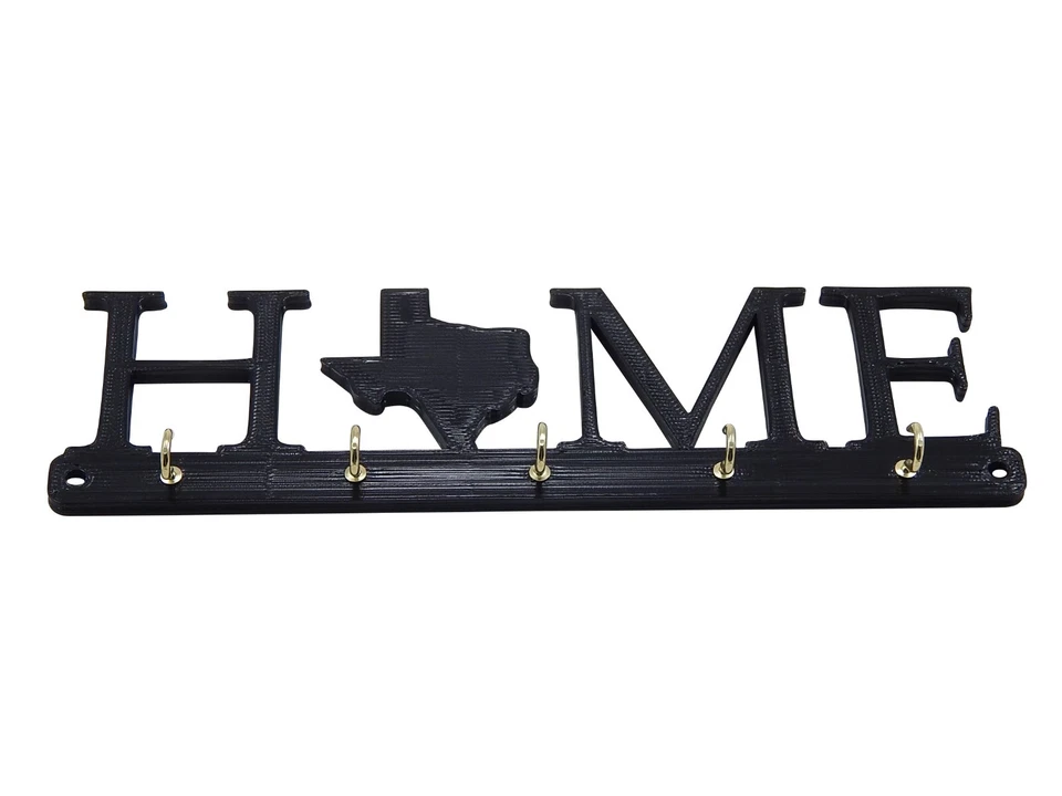 Porta llaves Texas Home Lone Star State forma colgante estante inauguración de casa pared regalo Foto 3 de 4