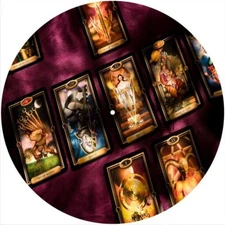 Slipmat Scratch Pad Felt 12" Turntable LP DJ Record Player TAROT Fortune Teller