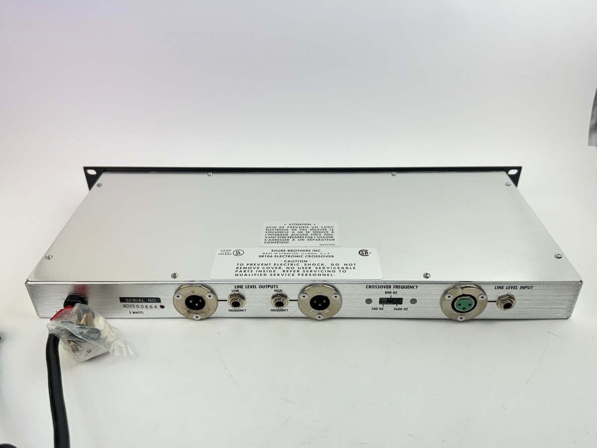 Vintage Shure SR 106 Electronic Crossover SR106 for sale