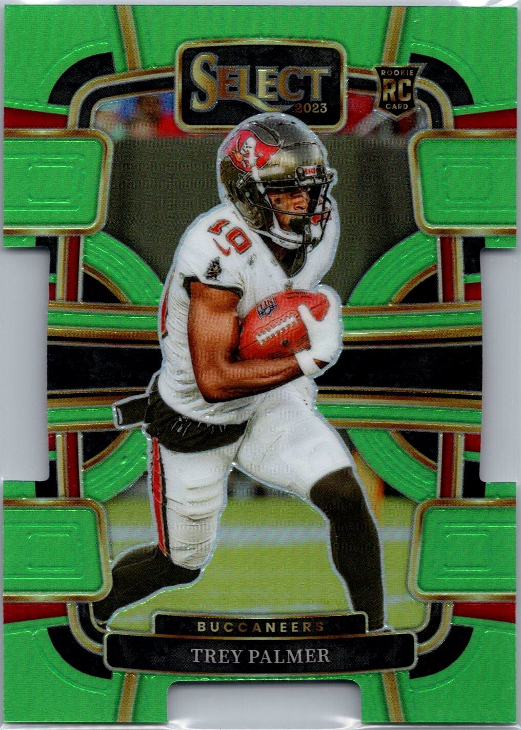 2023 Panini Select - Concourse Trey Palmer #94 Neon Green Prizm Die-Cut /599