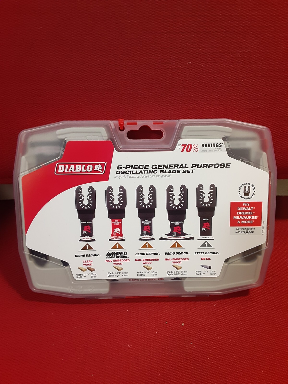 Diablo Universal Fit Wood and Metal Oscillating Blade Set (5-Piece) DOU5SP