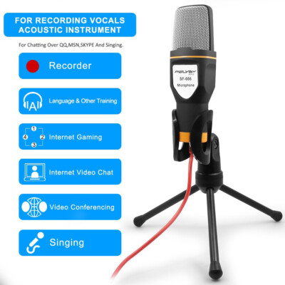 3.5mm Anchor Recording Microphone Dedicated Computer KTV Microphone With Holder