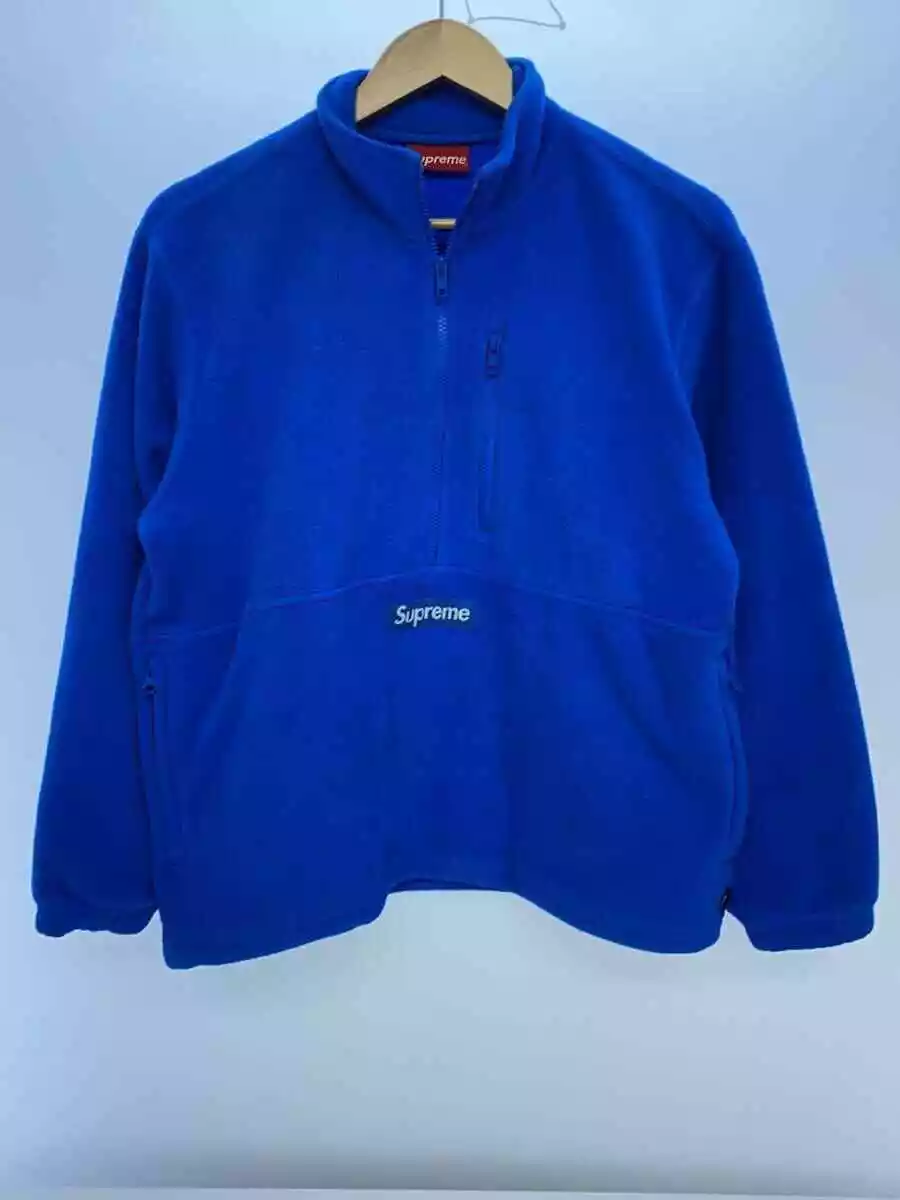 Veste pull demi zip Supreme Polartec bleu S occasion