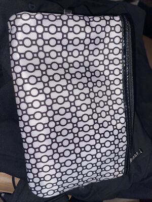 Modella Black White Cosmetic/Makeup Bag