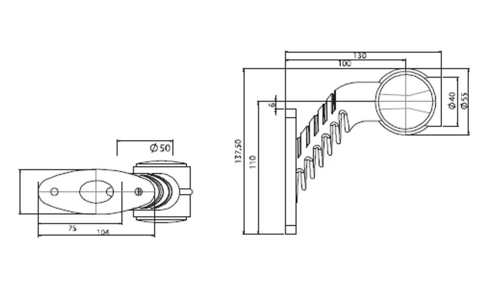 2x 12V/24V LED Feux de Gabarit Lateraux Blanc Orange Rouge Remorque Caravane ECE - Photo 2/2