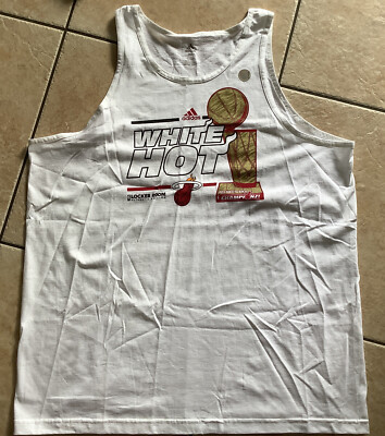 Miami Heat タンクトップ adidas NWOT Adidas ~MIAMI HEAT~ Authentic NBA Tank Top WHITE HOT