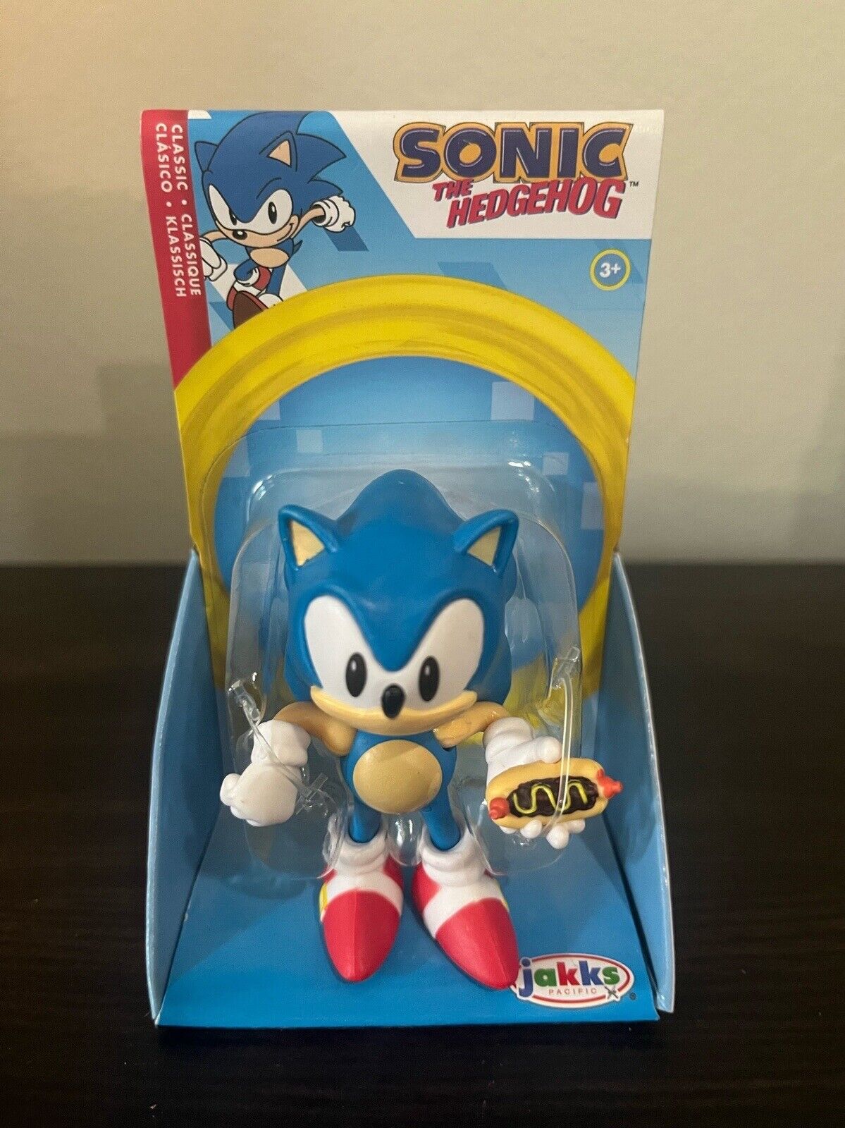Sonic The Hedgehog Figura de acción clásica de Sonic de 2.5 pulgadas con  juguete coleccionable de Hot Dog