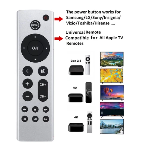 Remote Control For Apple TV 1st 2nd 3rd 4th Generation 4K HD A2169 A1842 A1625 - Picture 2 of 6
