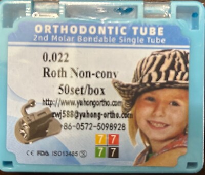 3G Di Fabbrica Dentale 1st Bondable SGL N-conv Molare Roth MBT Ortodontico Tubo