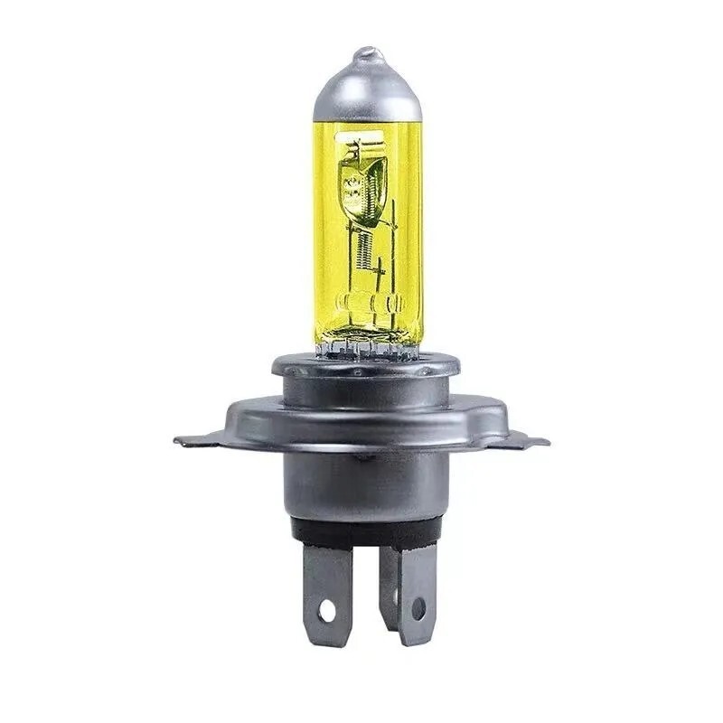 Ampoule H4 Halogène 60/55W Jaune 3000K - 12V, Culot P43t-38 - Lumière Jaune Pour Phares - Fabriquée En Allemagne