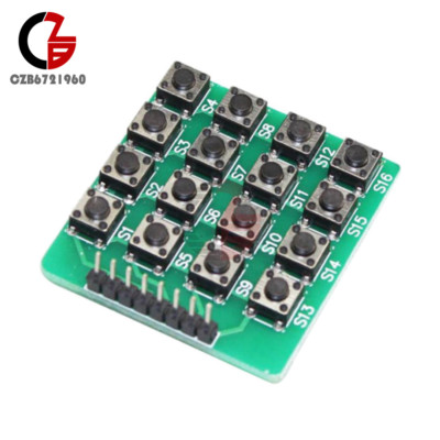 2PCS Green 4x4 4*4 Matrix 16 Keypad 16 Botton Keyboard Module MCU Board Arduino