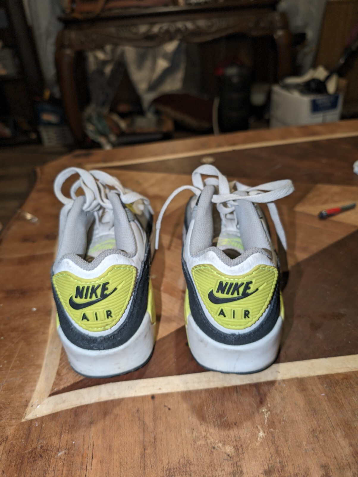 SAOLA Scarpe da ginnastica Nike Air Max LTD taglia Youth 6 Y (307740 146) bianco grigio fluo blu navy