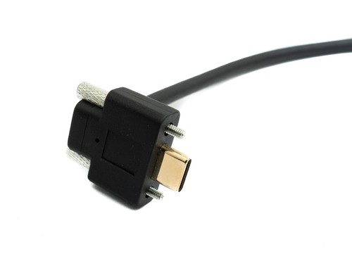 SYSTEM-S Câble USB 3.1 Gen 2 30 cm Type C Mâle vers Femelle Double Vis Up - Photo 3/4