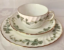 LOVELY MINTON GREENWICH TRIO: CUP, SAUCER, PLATE, S705, EXCELLENT CONDITION