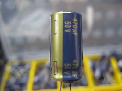 5 Pieces Electrolytic Capacitors 470uF 50V Radial Panasonic FC Series