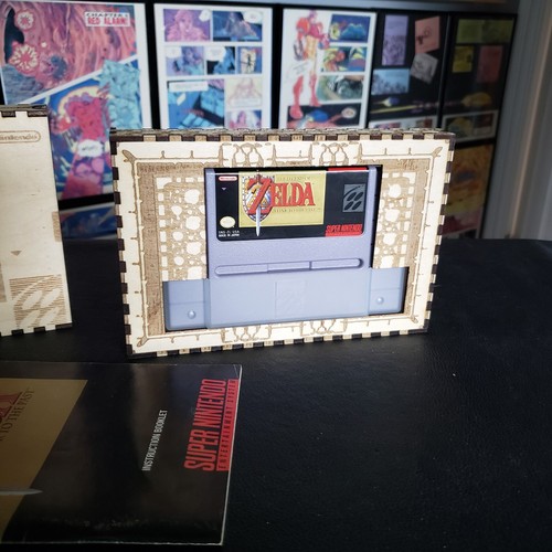 Super Nintendo Video Game Box: Zelda Link To The Past SNES Wooden Box Handmade - Picture 18 of 23