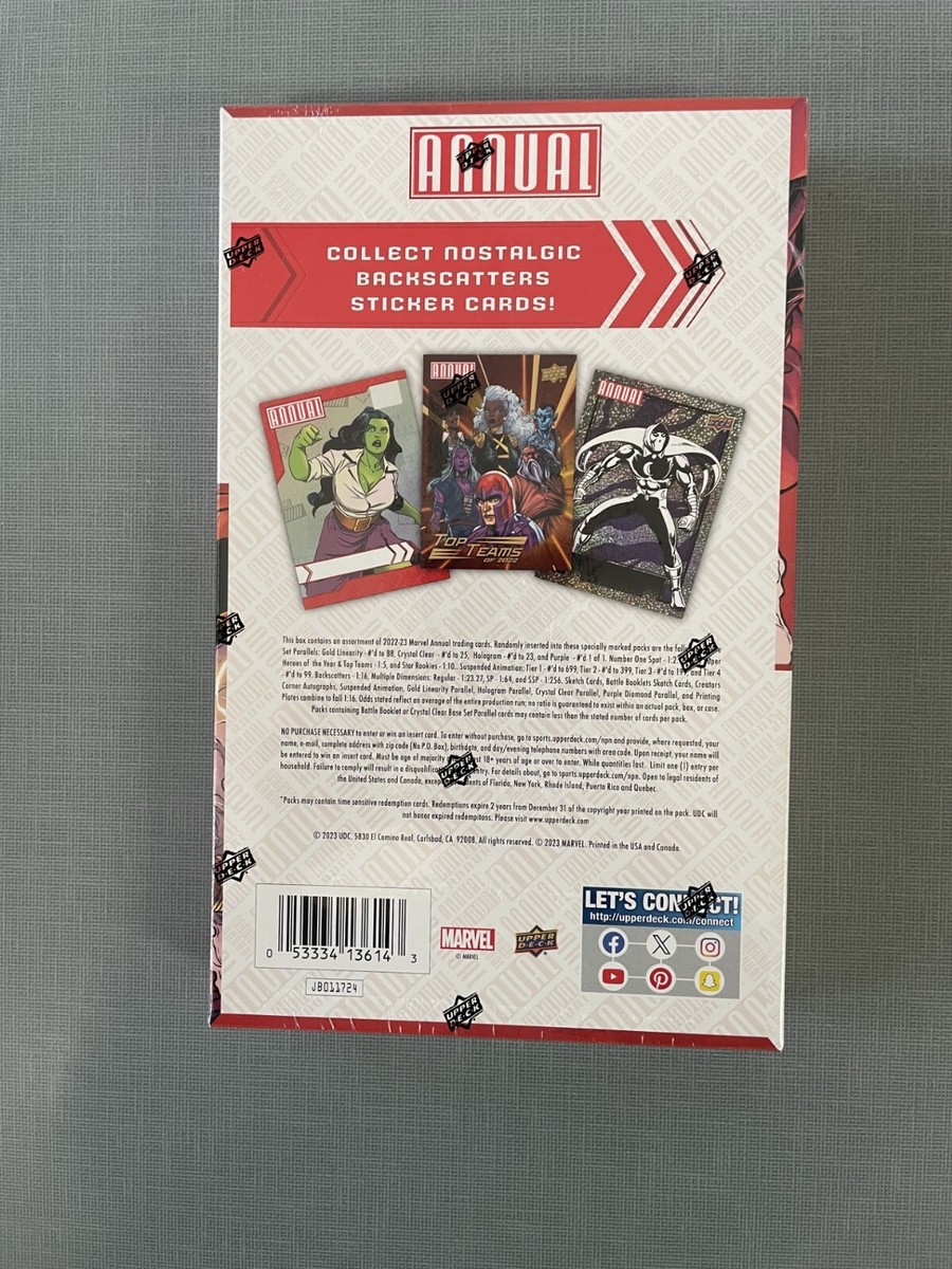2022-23 Upper Deck Marvel Annual Trading Cards Hobby Box
