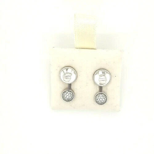 PANDORA Stud Earrings, Dazzling Droplets, Clear CZ - American Jewelry