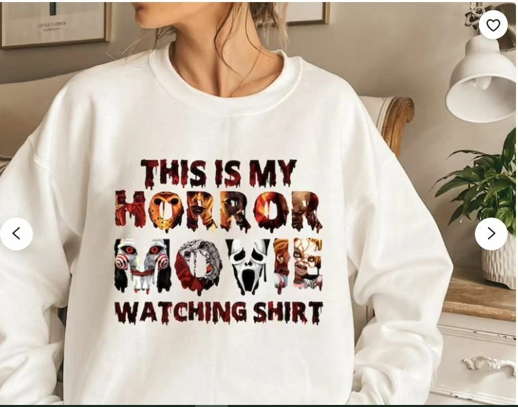 Horror movie sweatshirt cheap