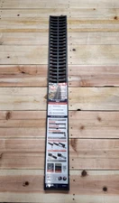 RELN Storm Drain Channel Drain Replacement Black Grate 4.5 in. x 40 in.