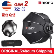 US TRIOPO KS2-65 65cm Portable Octagon Umbrella Grid Softbox Fr Godox AD200ProII