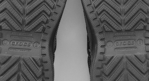 Men's Crocs Classic Black Lace Up Crocs Shoes Size US 8 - Picture 5 of 5